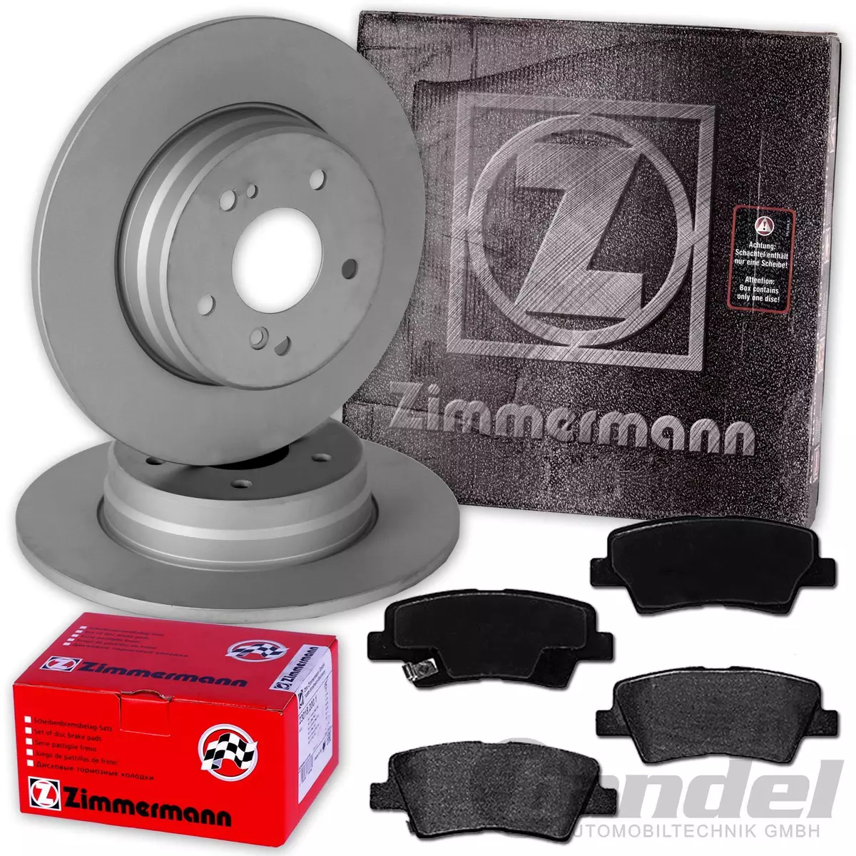 Гальмівні диски та колодки Zimmermann для Renault Scenic II