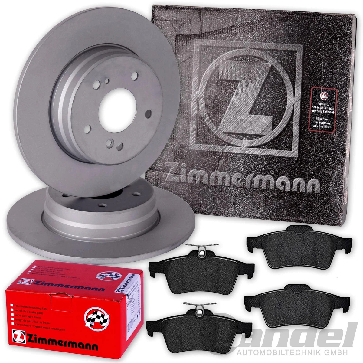 Гальмівні колодки та диски Zimmermann для Renault Megane II Grandtour Гальмівні колодки та диски Zimmermann для Renault Megane II Grandtour